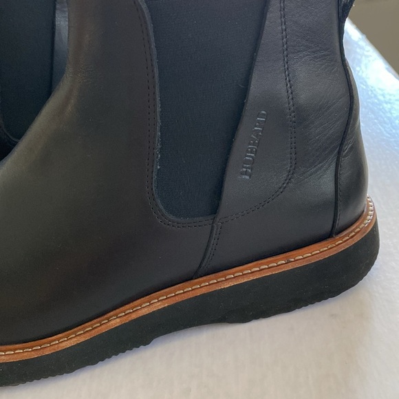 Samuel Hubbard Men\'s Black Leather Chelsea Boots with Brown Trim Size 8.5 main image 4